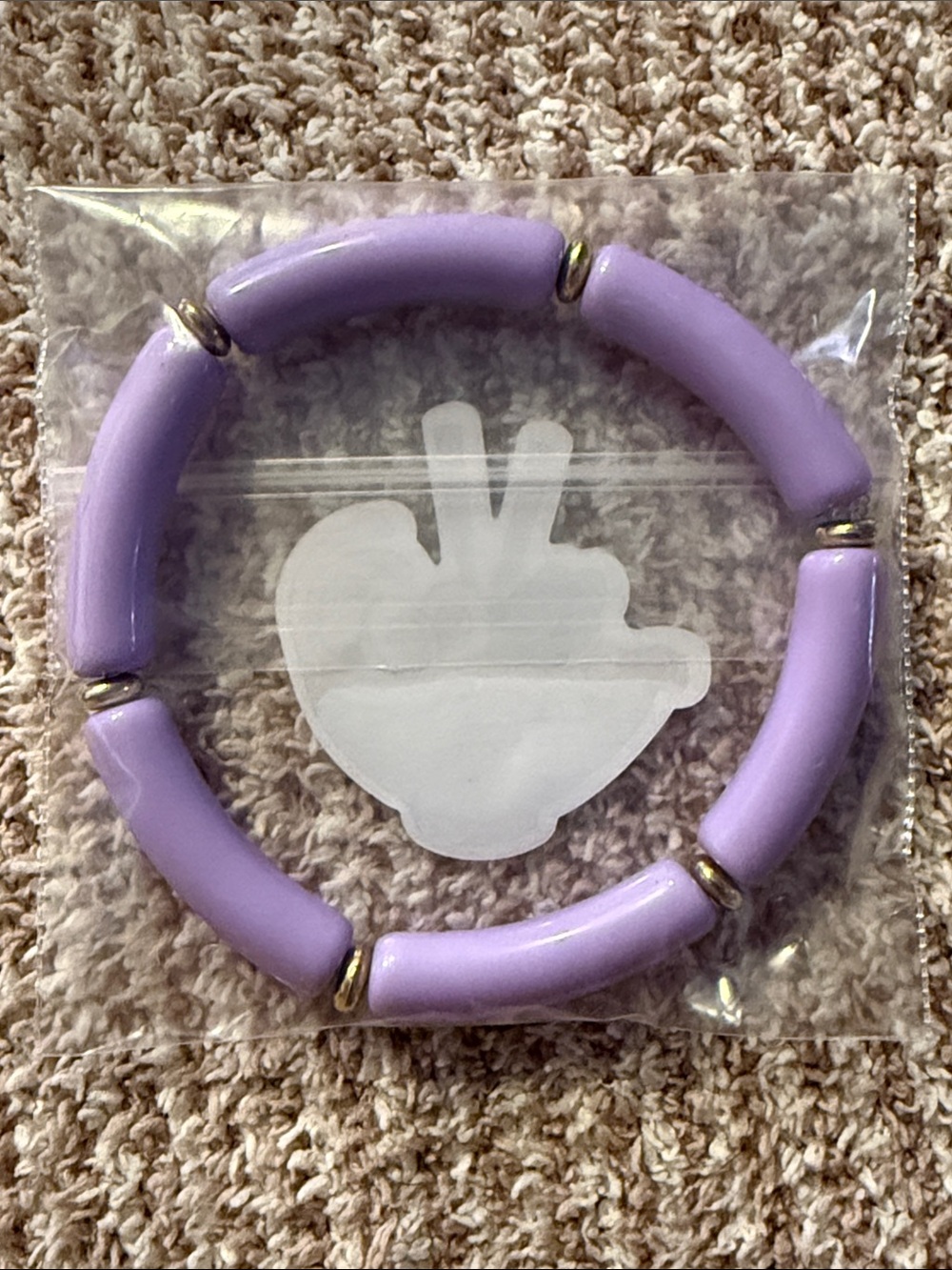 Lavender Bead Stretch Bracelet - Women Jewelry